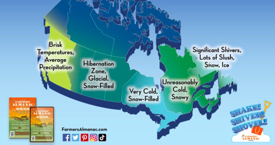 Farmers’ Almanac predicts frigid winter for most of North America except B.C. | iNFOnews.ca