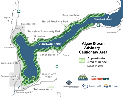 Algae bloom on Shuswap Lake prompts cautionary advisory | iNFOnews.ca Algae bloom on Shuswap Lake prompts cautionary advisory | iNFOnews.ca
