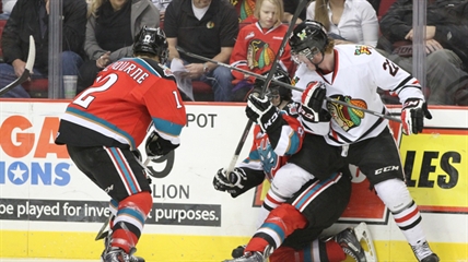 'Hawks power past Kelowna 5-1 for 3 games to 1 lead | iNFOnews.ca