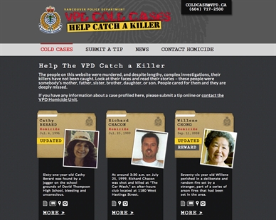 Sleuths wanted: Vancouver cold case website opens to close historic murders | iNFOnews.ca Sleuths wanted: Vancouver cold case website opens to close historic murders | iNFOnews.ca