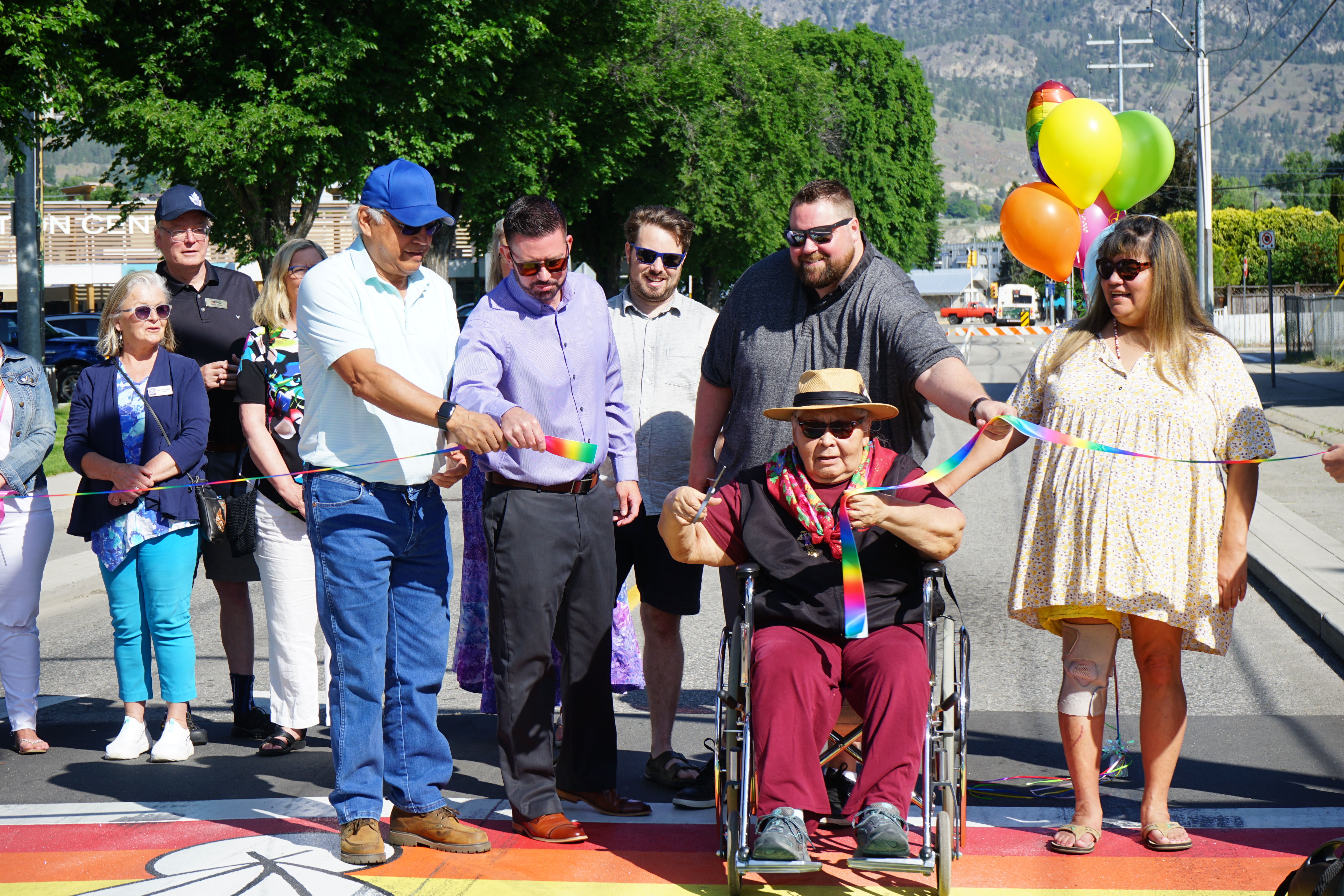 Opening ceremony for inclusive Penticton crosswalk marred by vandalism | iNFOnews.ca
