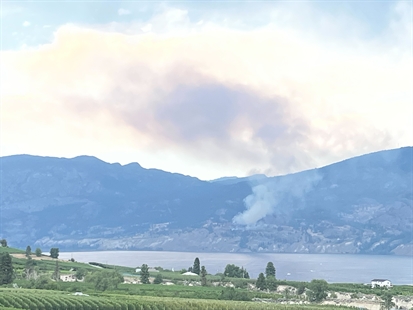 iN VIDEO: New wildfire sparked near Naramata | iNFOnews.ca