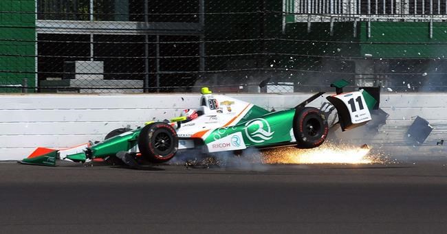 After rain delay, Pigot hits wall in Indy 500 practice | iNFOnews.ca