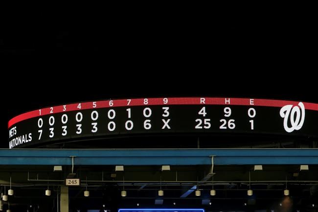 Nationals set team scoring record, rout Reyes, Mets 25-4 | iNFOnews.ca Nationals set team scoring record, rout Reyes, Mets 25-4 | iNFOnews.ca