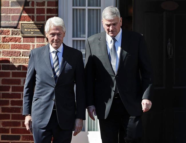 The Latest: Bill Clinton says he is grateful for Graham | iNFOnews.ca The Latest: Bill Clinton says he is grateful for Graham | iNFOnews.ca
