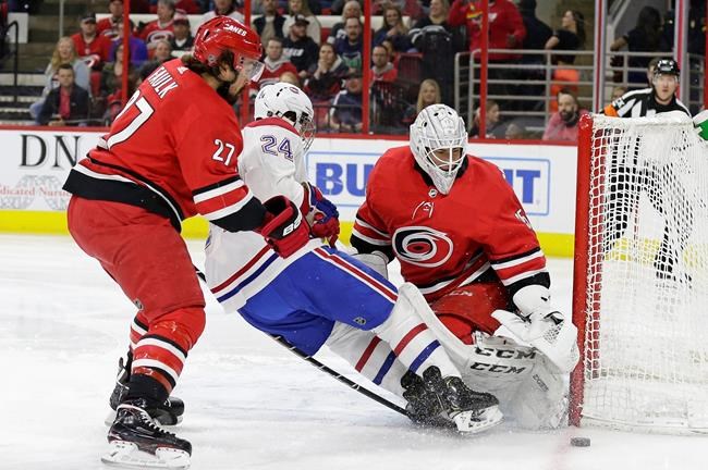 Svechnikov scores in overtime, Carolina beats Montreal 2-1 | iNFOnews.ca
