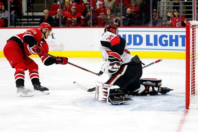 Aho scores 2 to lead Hurricanes past Senators 8-2 | iNFOnews.ca