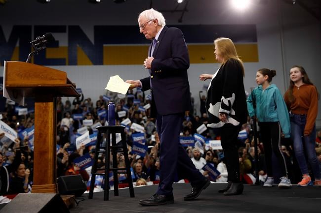 Some Democrats fear fallout from Sanders atop the ticket | iNFOnews.ca CP2023768524