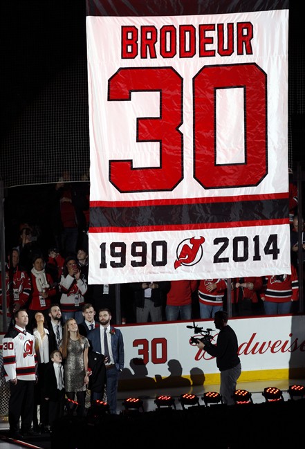 Martin Brodeur has No. 30 jersey retired by Devils | iNFOnews.ca Martin Brodeur has No. 30 jersey retired by Devils | iNFOnews.ca