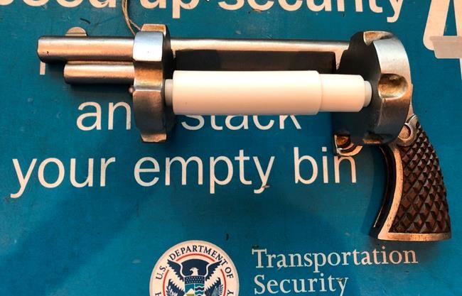 TSA finds gun-shaped toilet paper roller in bag at airport | iNFOnews.ca