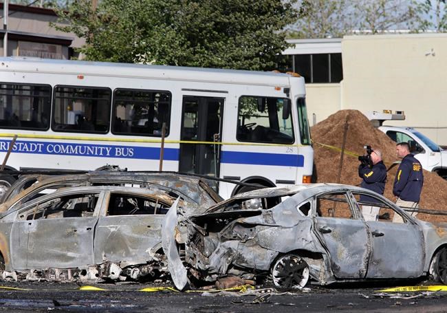 The Latest: Surveillance video shows moment of impact | iNFOnews.ca