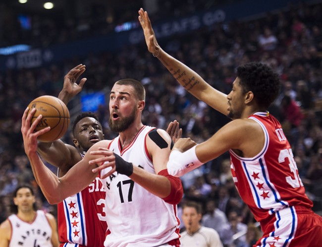 Raptors down 76ers 122-98 in final home game of the regular season | iNFOnews.ca CP37068070