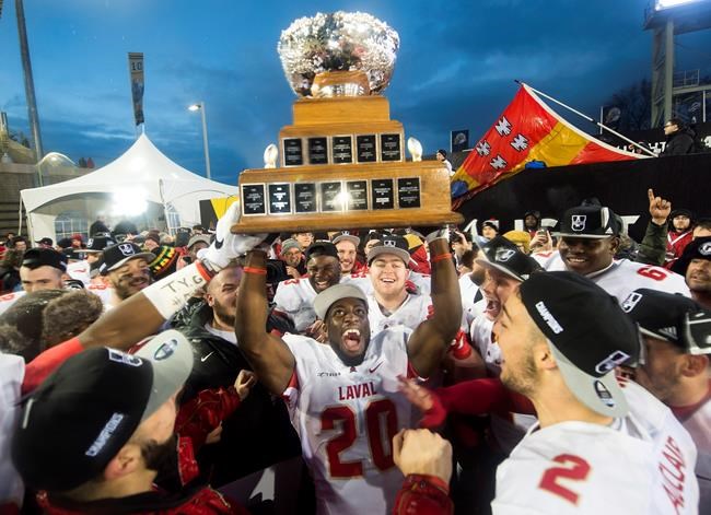 Hugo Richard answers critics, leads Laval past Calgary to capture Vanier Cup | iNFOnews.ca CP164595316