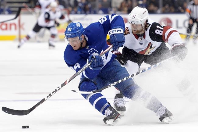 Kapanen scores in OT, Campbell makes 35 saves as Leafs down Coyotes 3-2 | iNFOnews.ca