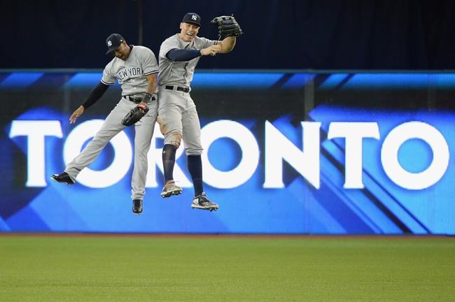 Stanton, Severino dazzle in Yankees opening day win over Blue Jays | iNFOnews.ca