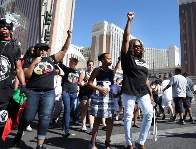 Vegas protest of man's death in custody leads to 10 arrests | iNFOnews.ca