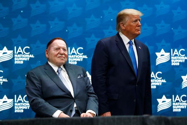 Trump, Pence and Reid react to death of Sheldon Adelson | iNFOnews.ca