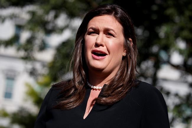 Sarah Huckabee Sanders memoir coming in 2020 | iNFOnews.ca CP1854736200