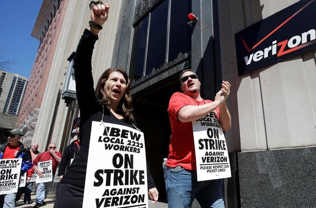 Verizon, unions reach deal in principle for 4-year contract | iNFOnews.ca CP1671136207