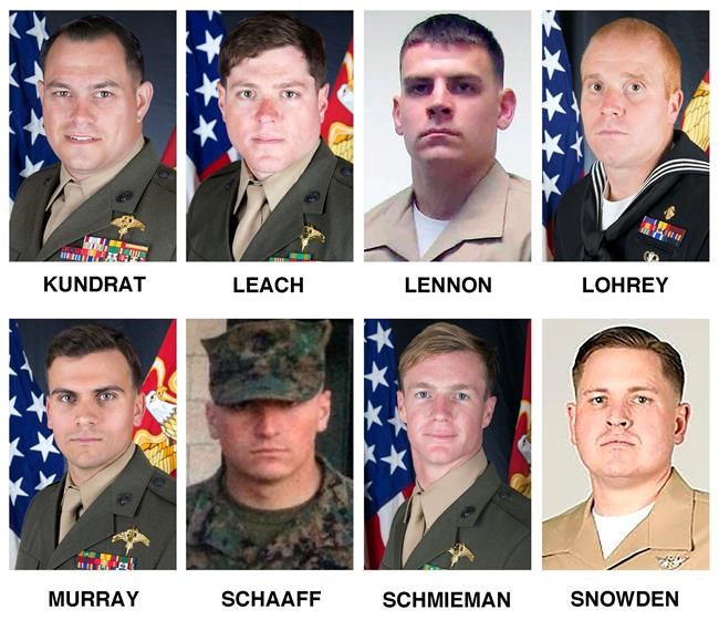 On plane: 15 Marines, 1 Navy sailor mourned by families | iNFOnews.ca