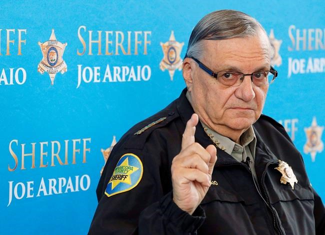 Already-pardoned Arpaio asks judge to undo conviction | iNFOnews.ca CP805232055