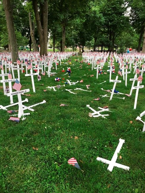 Police: Man drives through Kentucky memorial cross display | iNFOnews.ca