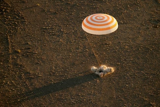 Happy landings: 3 space station crew members back on Earth | iNFOnews.ca CP1814873491