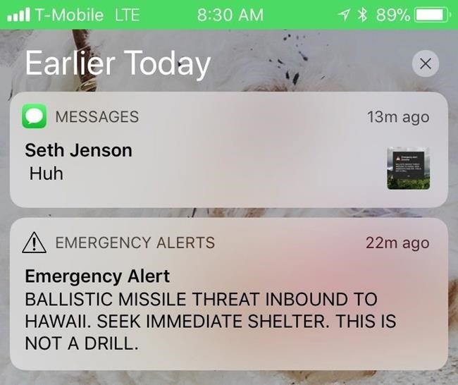 The Latest: Hawaii governor apologizes for false alert | iNFOnews.ca CP785555349
