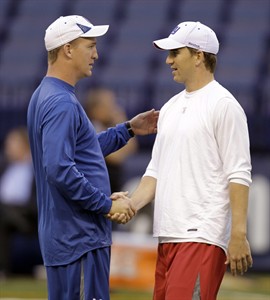 Peyton won't discuss football with Eli this week but he'll talk up little brother all day | iNFOnews.ca