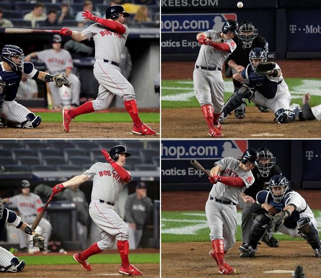 Holt 1st with post-season cycle, Red Sox rout Yankees 16-1 | iNFOnews.ca Holt 1st with post-season cycle, Red Sox rout Yankees 16-1 | iNFOnews.ca