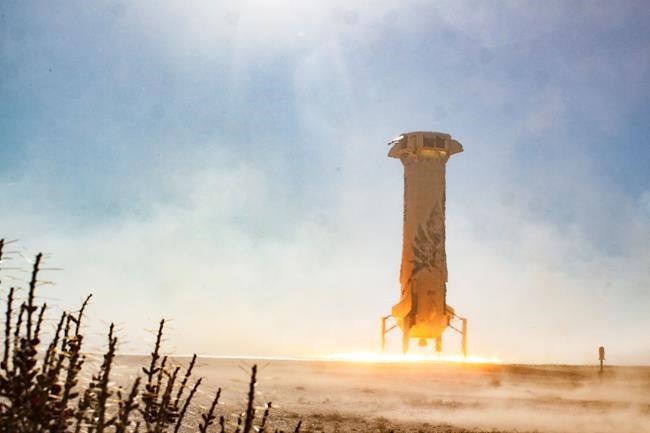 'Mannequin Skywalker' rides Blue Origin's new crew capsule | iNFOnews.ca