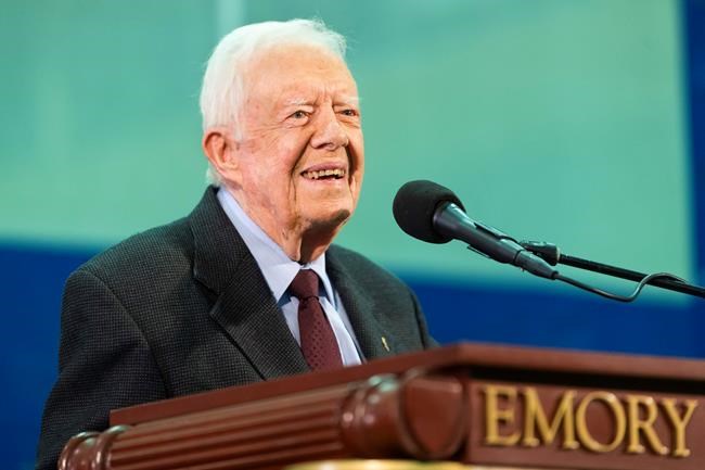 The Latest: Jimmy Carter fall: 14 stitches but gets to rally | iNFOnews.ca
