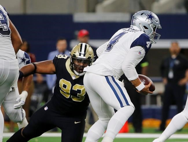 Saints' gashed defensive front happy to have Onyemata back | iNFOnews.ca