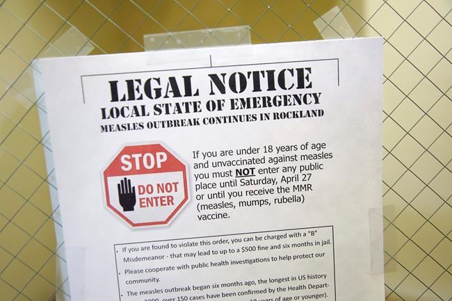 'Tough year' for measles and other infectious diseases in US | iNFOnews.ca