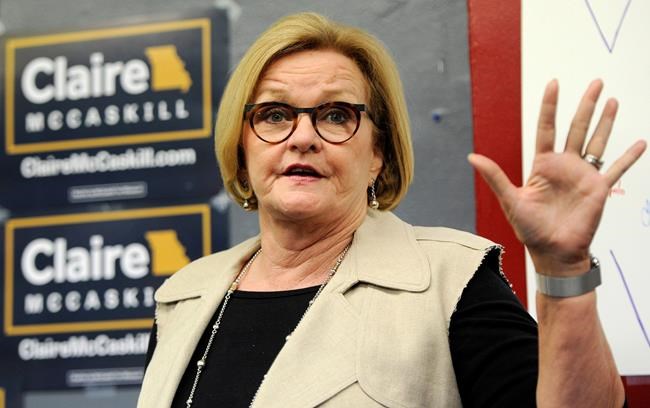 Colleague cracks Sen. McCaskill's rib with Heimlich manoeuvr | iNFOnews.ca