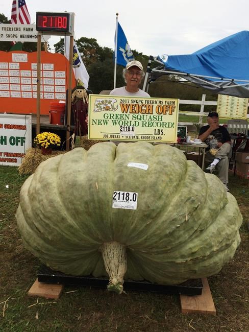 Great pumpkins! Grower wins trifecta of giant food titles | iNFOnews.ca Great pumpkins! Grower wins trifecta of giant food titles | iNFOnews.ca