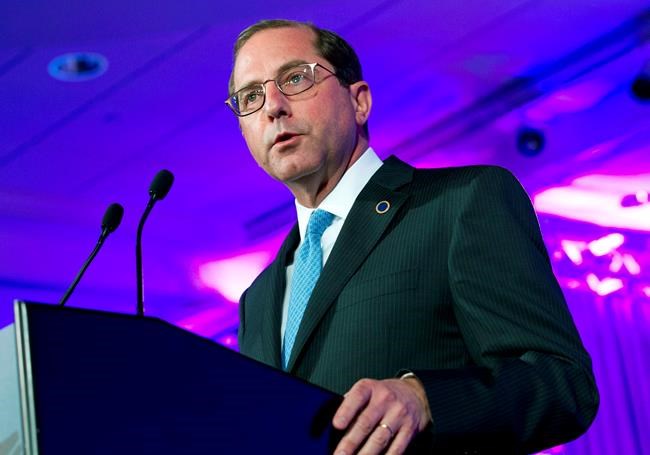 HHS secretary back in hospital for bowel condition | iNFOnews.ca CP958277221