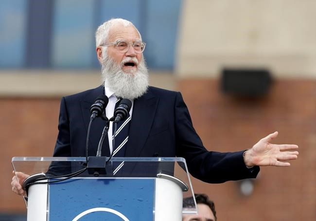 Politics on display as Letterman receives Mark Twain Prize | iNFOnews.ca CP1161836239