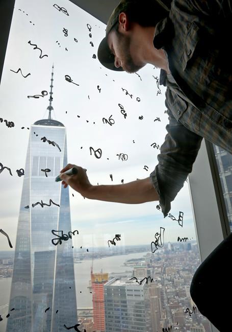 Graffiti in the sky: NY artists make skyscraper their studio | iNFOnews.ca