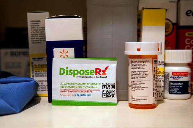 Walmart offers way to turn leftover opioids into useless gel | iNFOnews.ca CP1847505645