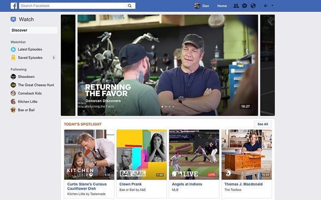 Facebook envisions Watch feature as TV for social media | iNFOnews.ca Facebook envisions Watch feature as TV for social media | iNFOnews.ca