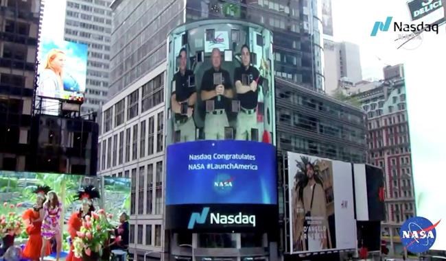 Astronauts ring opening bell for Nasdaq from space station | iNFOnews.ca Astronauts ring opening bell for Nasdaq from space station | iNFOnews.ca