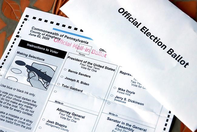 Democrats in Pa. scramble to limit number of 'naked ballots' | iNFOnews.ca