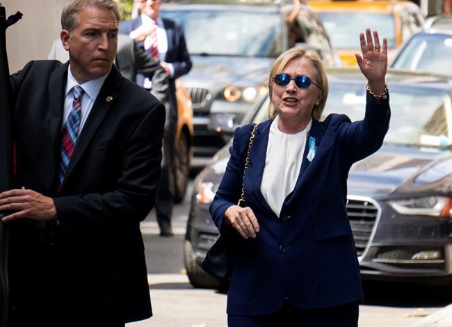 The Latest: Clinton texts backers that she's 'feeling fine' | iNFOnews.ca The Latest: Clinton texts backers that she's 'feeling fine' | iNFOnews.ca