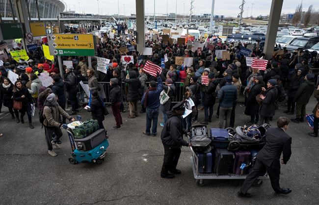 Despair, confusion reign as Trump's travel ban hits | iNFOnews.ca