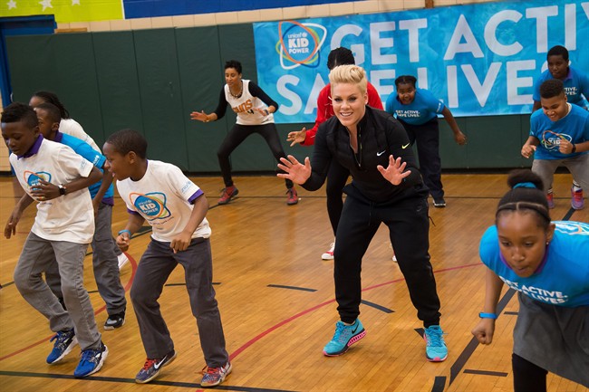 Pop star Pink named UNICEF ambassador to raise awareness about child malnutrition, exercise | iNFOnews.ca CP35515222