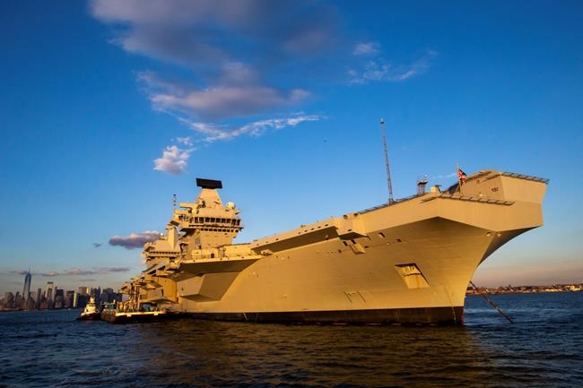 Largest ship ever built for British Navy visits New York | iNFOnews.ca CP180701478