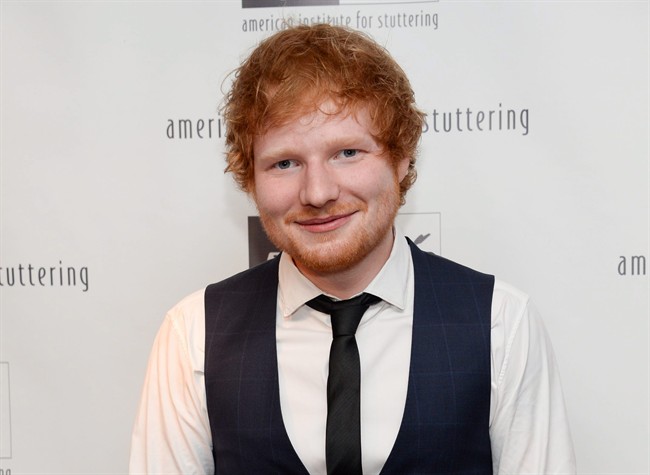 British singer Ed Sheeran leads pack of influential artists under 25 on Spotify | iNFOnews.ca CP34239542