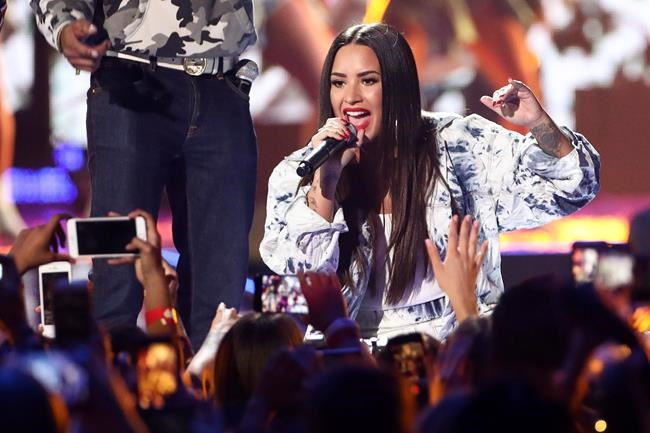 Lovato's 'Sober,' about relapsing, re-enters Billboard chart | iNFOnews.ca