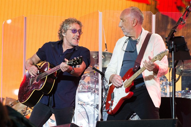 The Who announce rescheduled tour dates, starting in Feb., as Daltrey recovers from meningitis | iNFOnews.ca CP34762901